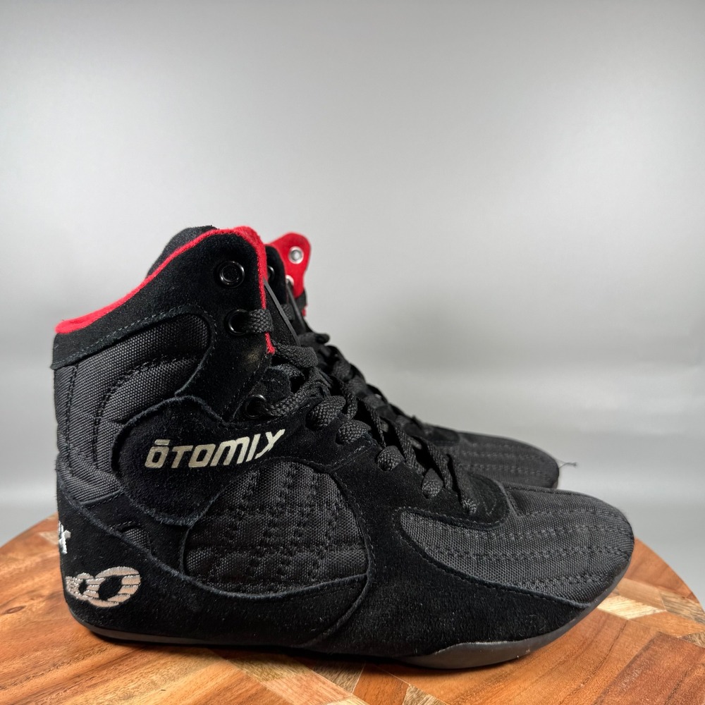 Otomix Ninja Warrior Black‎ Red High Top Wrestling Bodybuilding Shoes Women 7.5